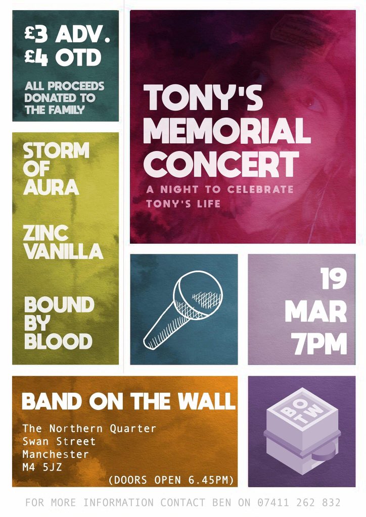 Come and see us perform <a href="/bandonthewall/">Band on the Wall</a> with Intoxication, Bound by Blood and Zinc Vanilla on Monday!! 
£4 OTD