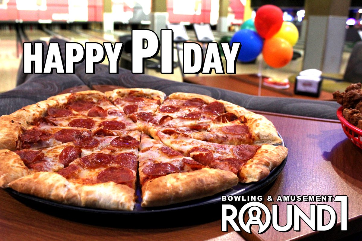 Round1_Broadway's tweet photo. Happy Pi Day! 🍕 #Round1 #PiDay https://t.co/7mLDPn4cU4