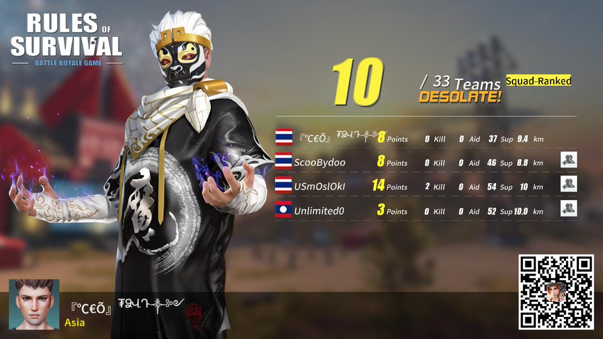 #RulesofSurvival