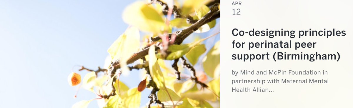 MMHAlliance's tweet image. Help @MindCharity &amp;amp; @McPinFoundation co-design peer support principles for perinatal mental health. Anyone working in the sector and/or with lived experience is welcome to attend this event in Birmingham on 12th April. Book here bit.ly/2FI7UrB #pndhour #pnd #maternalocd