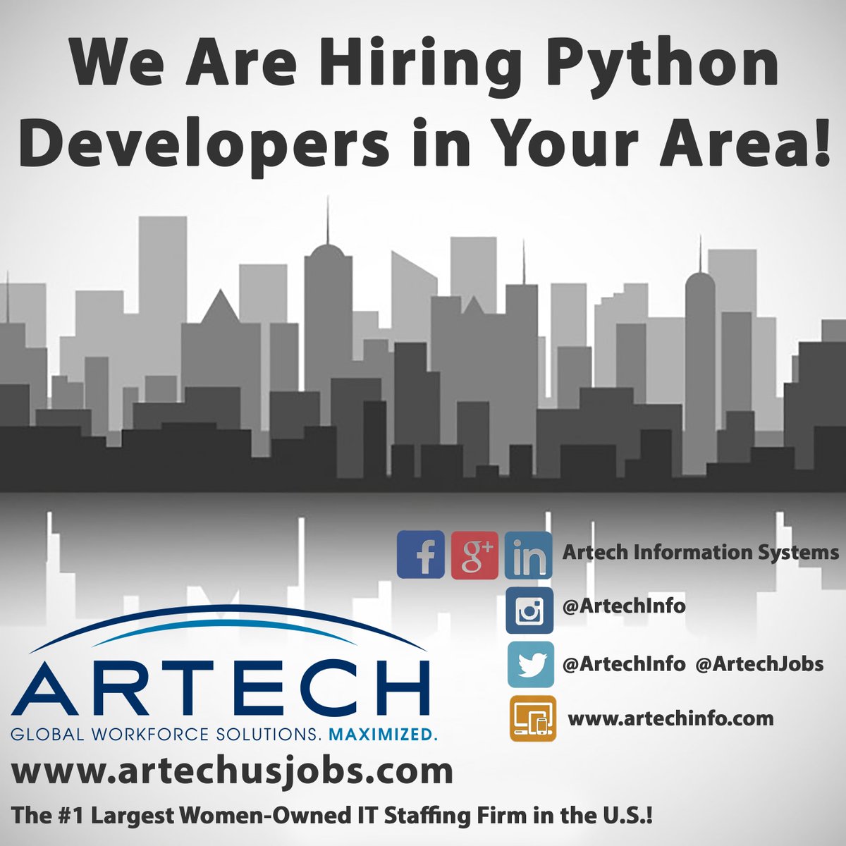 ArtechJobs's tweet photo. #JOBALERT: @Artechinfo is hiring #Python #Developers in #Delaware! Get a head start on your #jobsearch!  #DEJobs https://t.co/gYMH46hVWz https://t.co/osnZU4Lw9p