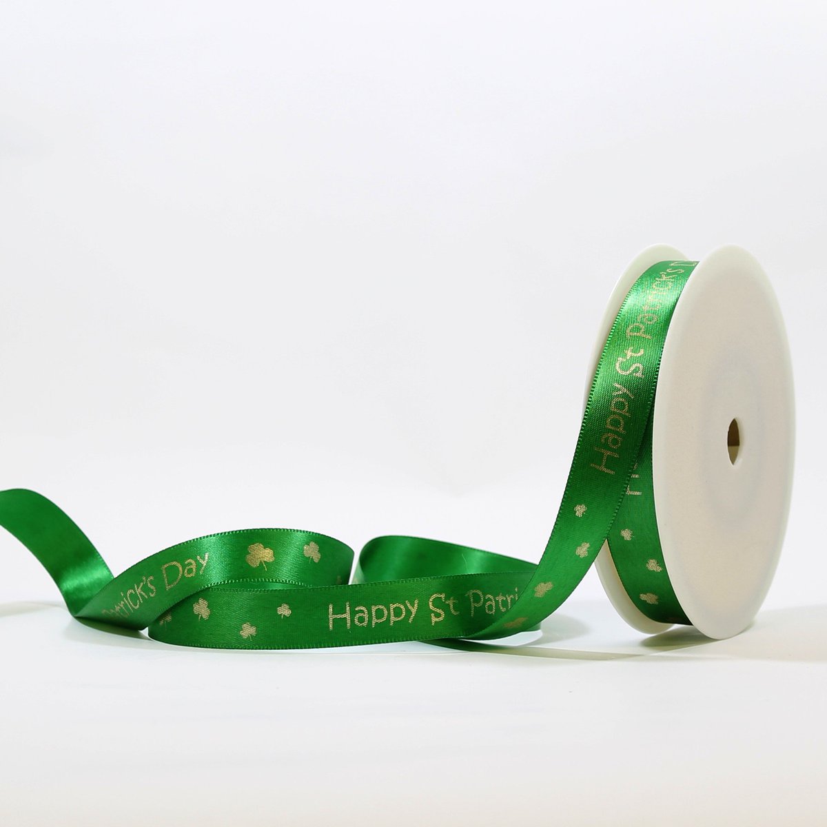 PrintedRibbon's tweet photo. Personalised St Patrick's Day ribbon, various shades of green available.  #StPatricksDay #greenribbon #ribbon #printedribbon  https://t.co/sH1KTpeZIF https://t.co/EH02OB1408