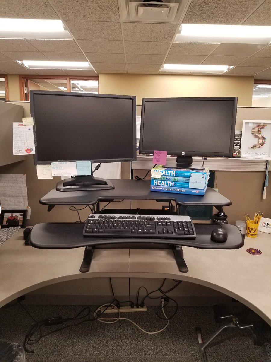 I am just loving my new stand up desk. #sittingisthenewsmoking #activeworking