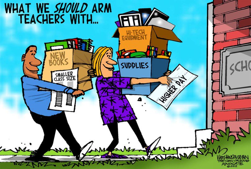 What we SHOULD arm teachers with... #TeachersAndGunsDontMix #education #1u #canlab #teachers