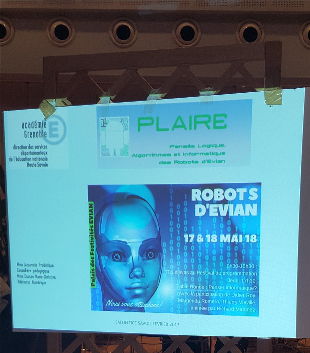 frederique1875's tweet photo. En place ;)
#salonumeriquesavoie
@SGallineau @Marikcosson74 @classcode_fr @ #DSDEN74 https://t.co/iCmXo9DjAW