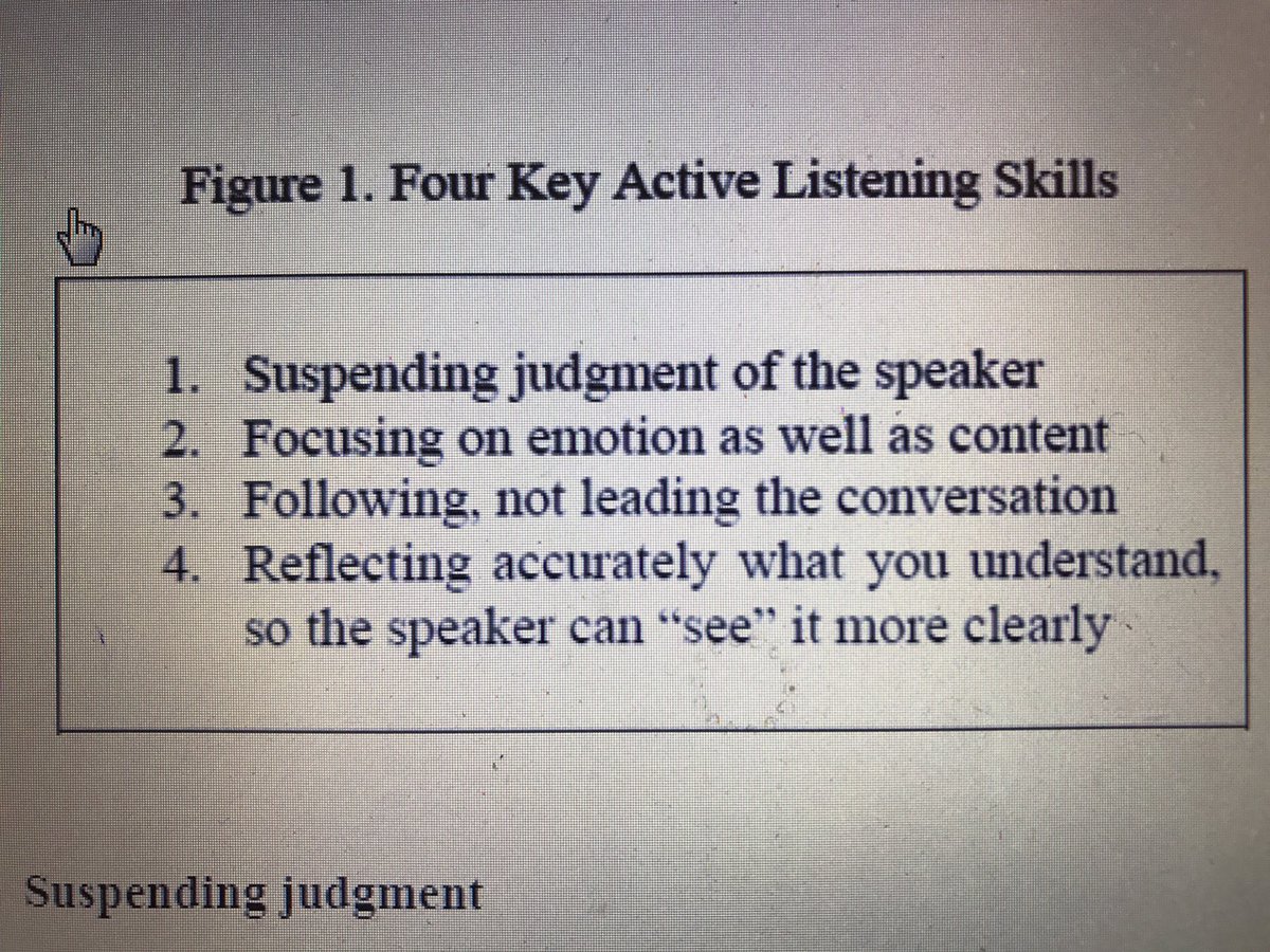 heatheryeomd's tweet photo. As a leader more you understand others views the better you can frame the conversation. #activelistening @WCMhpr @CornellMBA https://t.co/KwXTlFQaPV
