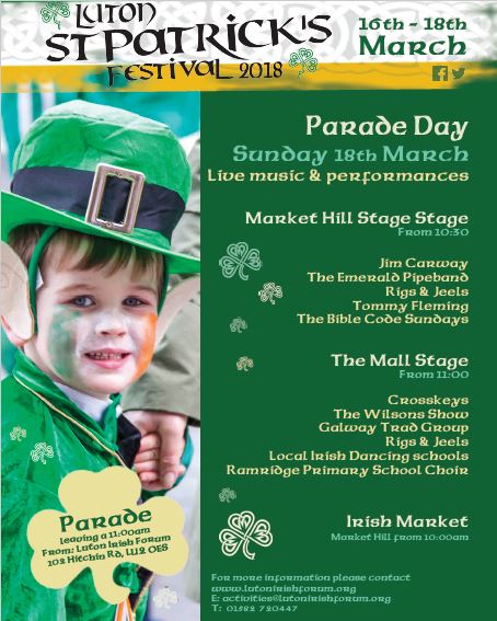 FarleyBigLocal's tweet photo. Come down on Sunday 18th March &amp; enjoy the St Patricks Festival 2018 :) with loads of fun things to do. https://t.co/6yCvujzlGI