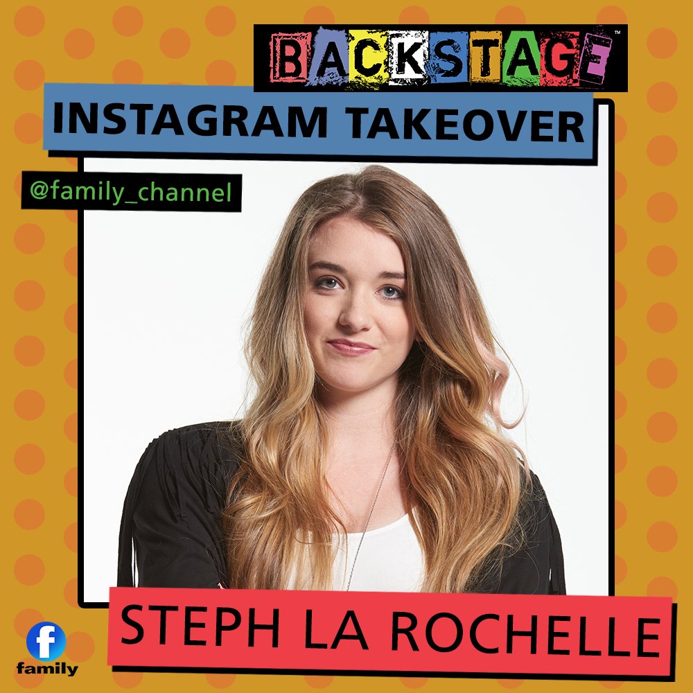 .<a href="/larochellesteph/">Steph La Rochelle</a> plays Frances in <a href="/backstagetvshow/">Backstage TV</a> and she's taking over our Insta Story today! Watch a brand new episode of <a href="/backstagetvshow/">Backstage TV</a> tonight @ 6:30pm et/pt and then check out her LIVE Q&amp;A @ 7pm ET! #BackstageTV #MarchBreak