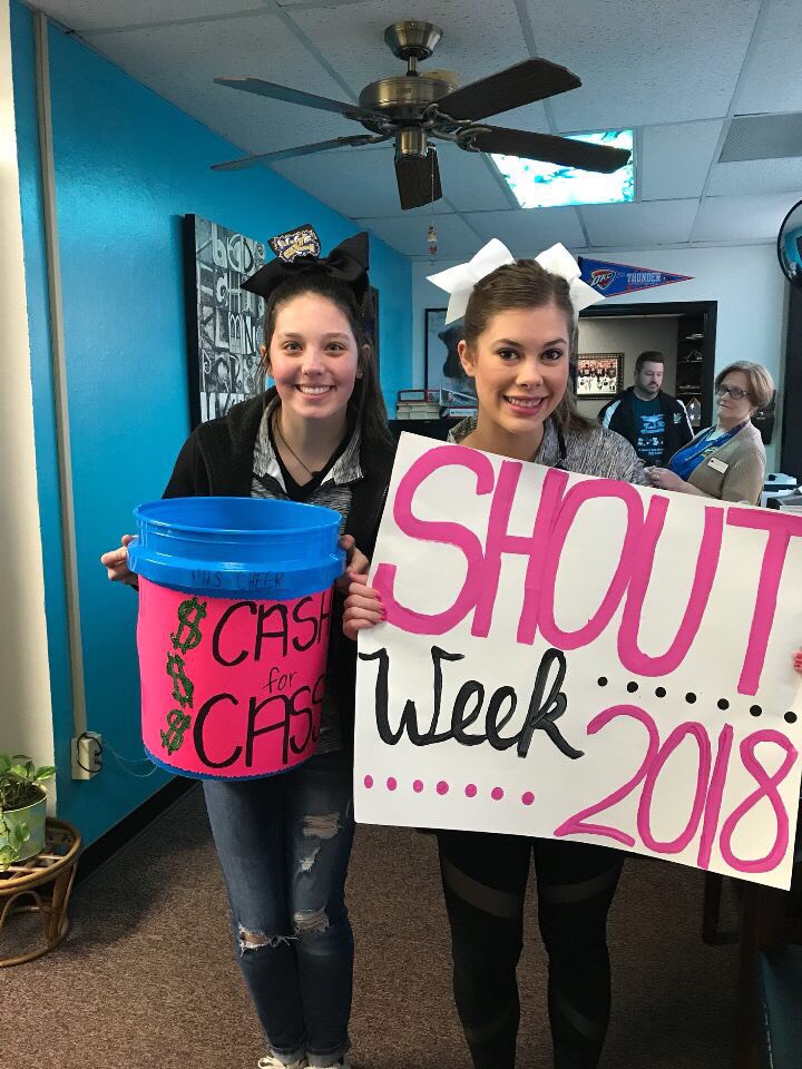 SHOUT_Week's tweet photo. Cheer is working hard this morning collecting cash for Cass! 💓💓 #1LOVEFORCASS https://t.co/UNB73RyOF8