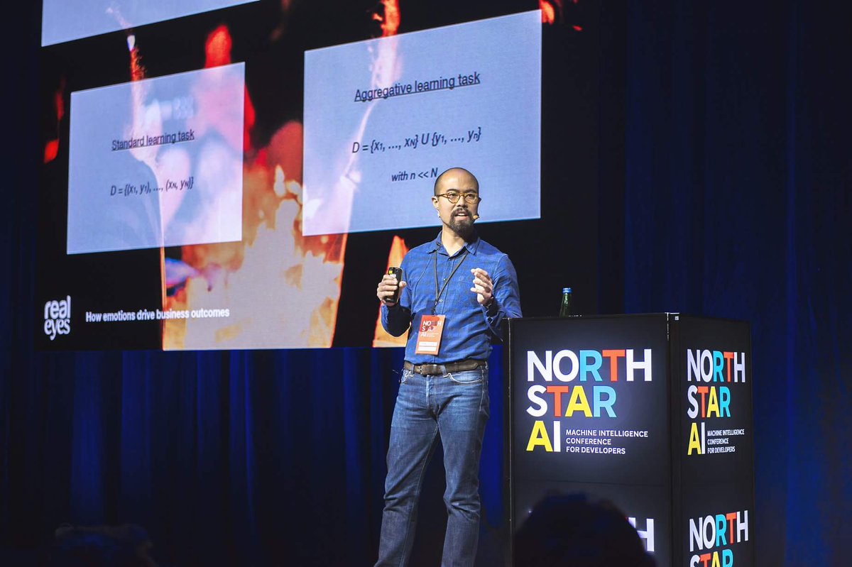 Our superstar Pierre Lupi Chen on "Measuring How Emotions are Driving Buying Behaviour Using Computer Vision and ML" <a href="/NorthStarAIconf/">North Star AI</a> #MachineIntelligence #AI
