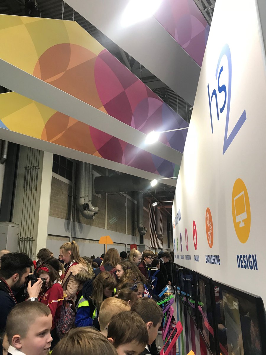 BrayLeinoEvents's tweet photo. Its a big day for @HS2ltd at the @BigBangFair today! Great to see the stand so busy with so much going on! If you're at the show be sure to stop by and say hello! #hs2futureyou #events https://t.co/7eA4Nvql0P