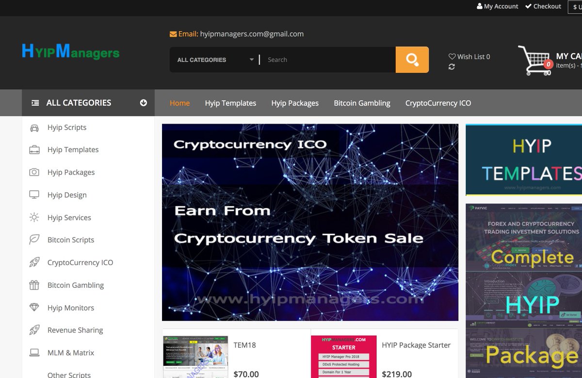 hyipmanagerscom's tweet photo. #HYIP templates and packages #bitcoin scripts #doubler #telegrambot #bitcoinhyip #cryptocurrency #ICO
https://t.co/lqtk4uz8kV https://t.co/zNd1nq47A4