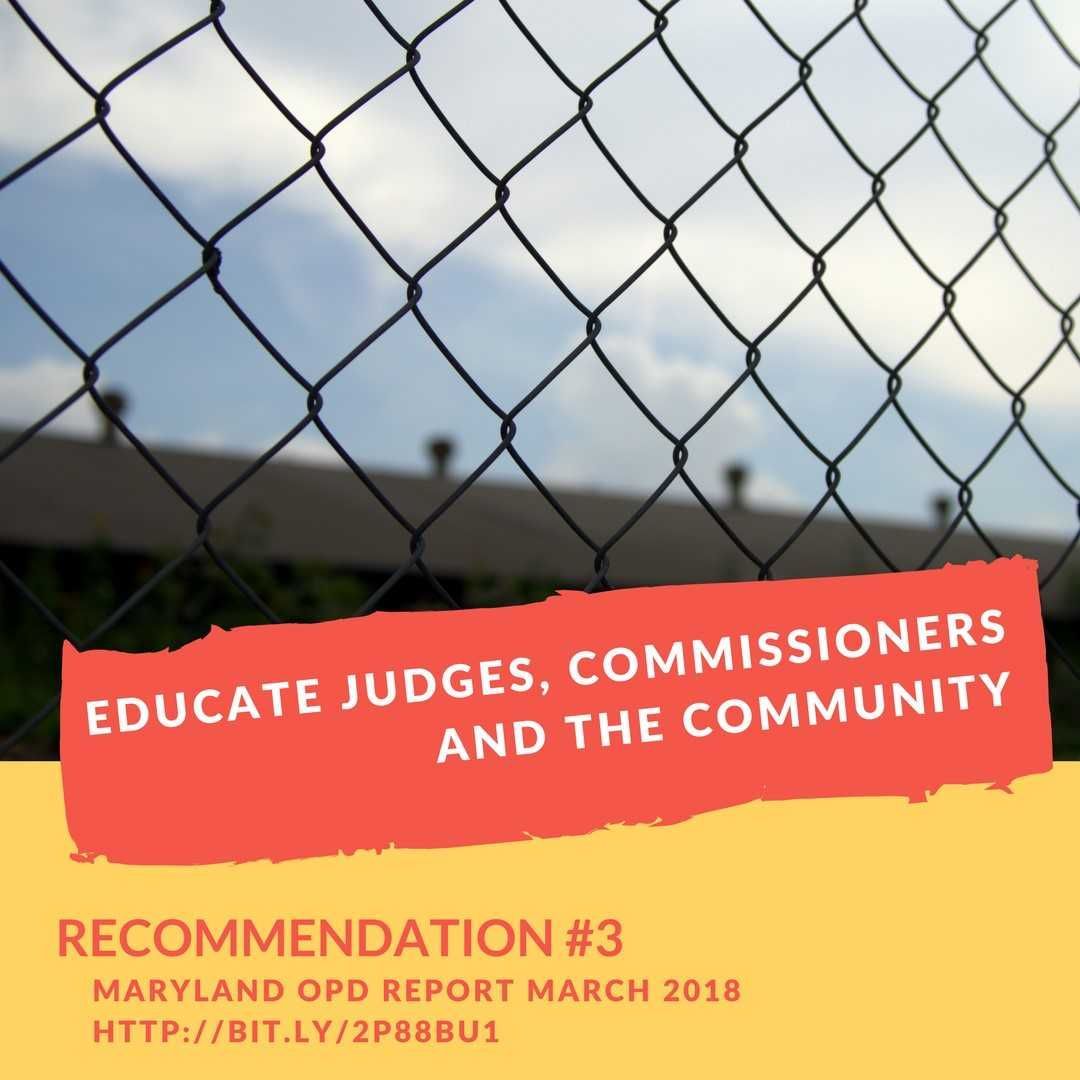 JusticePolicy's tweet photo. Maryland needs #BailReform now, here are @MarylandOPD's recommendations. Read more about #BailReformMD in the report: https://t.co/bpbCprcQHg https://t.co/h7HgMmDycj