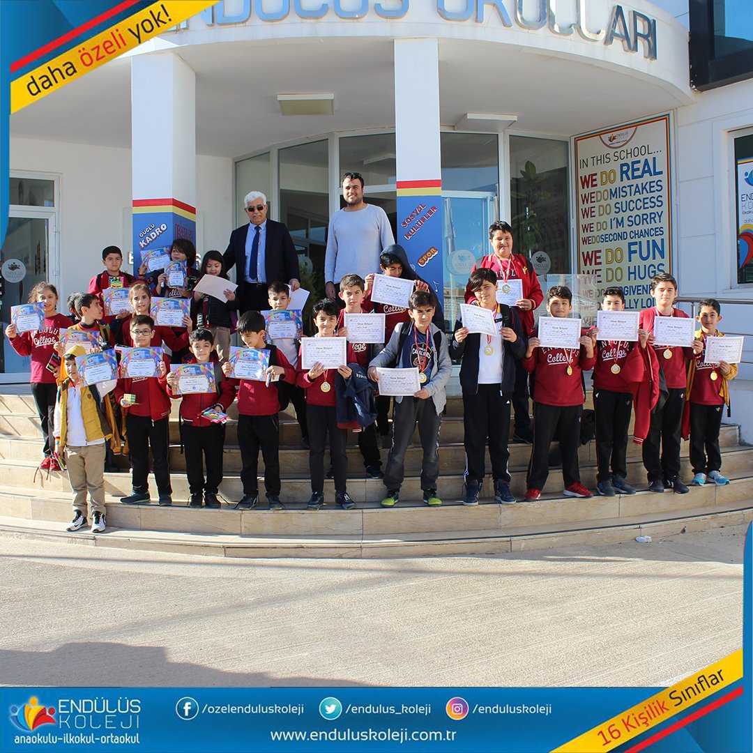 enduluskolejiOkullararası basketbol müsabakalarında dereceye giren öğrencilerimize başarı belgeleri takdim edildi. #EndülüsKoleji #DahaÖzeliYok #Okullararası #basketbol #başarı