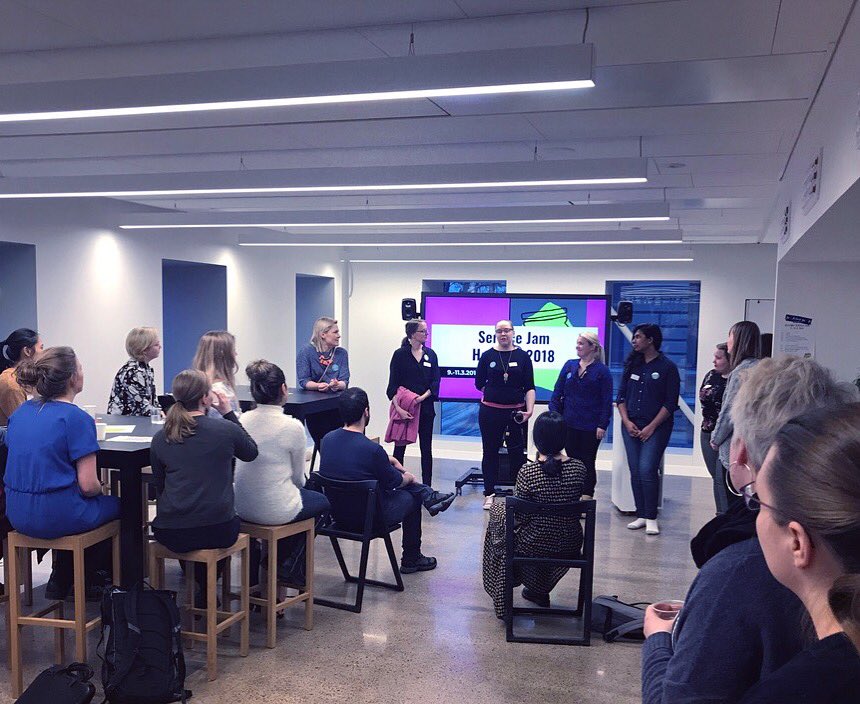 franticcom's tweet photo. Our last weekend was filled with jamming, creativity and design. Frantic was sponsoring the Service Design Jam Helsinki, and in addition to that, we had our amazing @liizer both as a judge and as a speaker talking about empathy in design process ✨ #GSJam #GSJamHKI https://t.co/3ESXGRIcQs