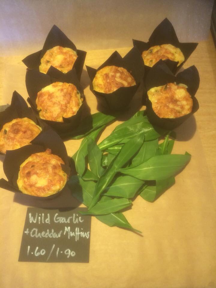 hendersonbakes's tweet photo. Hurrah #wildgarlic is back! Look out for daily seasonal specials. Today, muffins #foraging #spring #Salisbury https://t.co/I0eQN2EJCJ