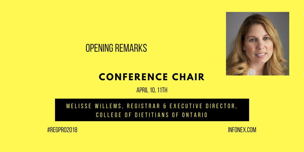 Infonex_RegPro's tweet photo. In respect to #DietitiansDay we are happy to announce the chair of #RegPro2018 https://t.co/JCNBhSPfUQ