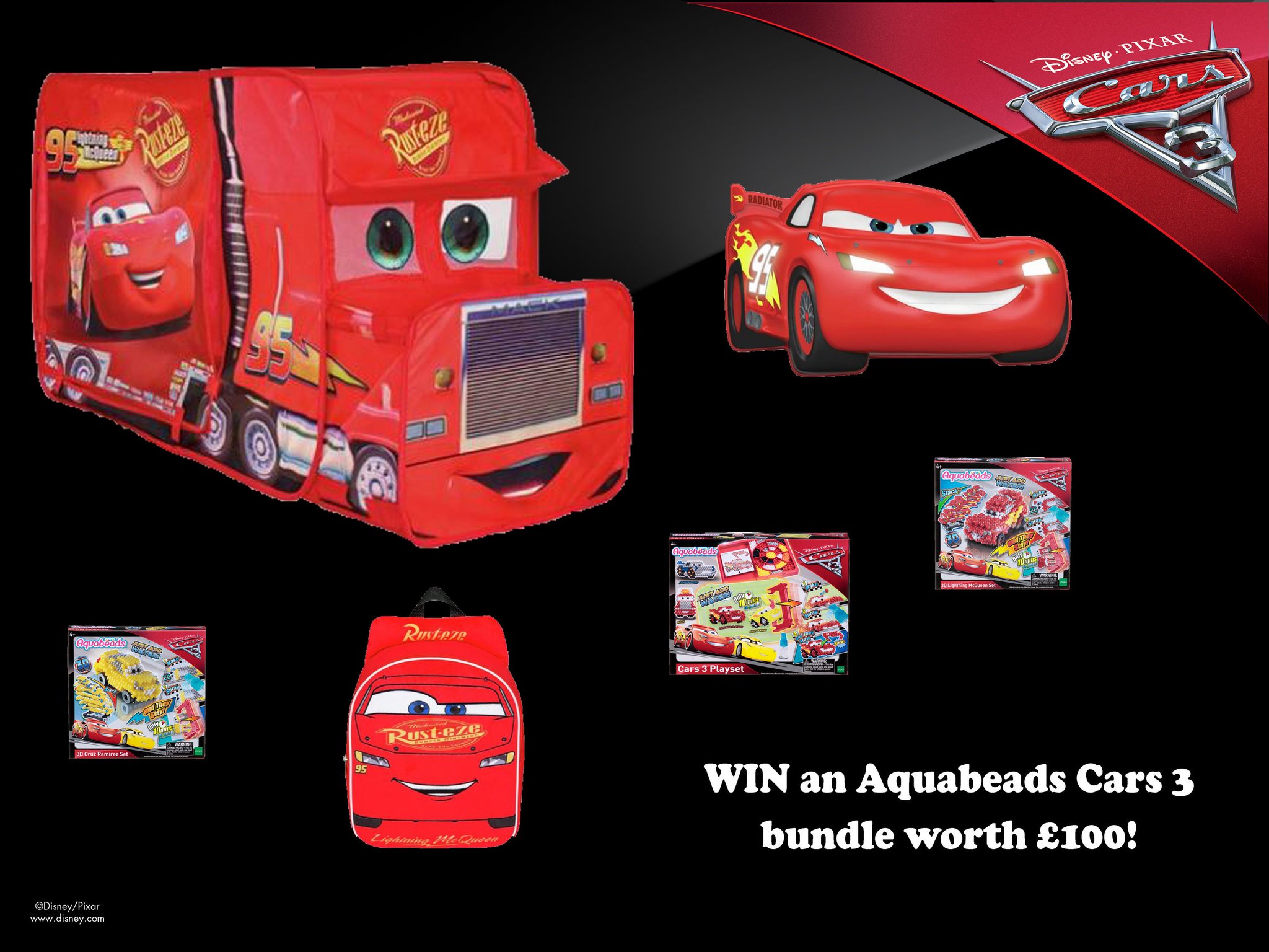 aquabeads cars 3 playset