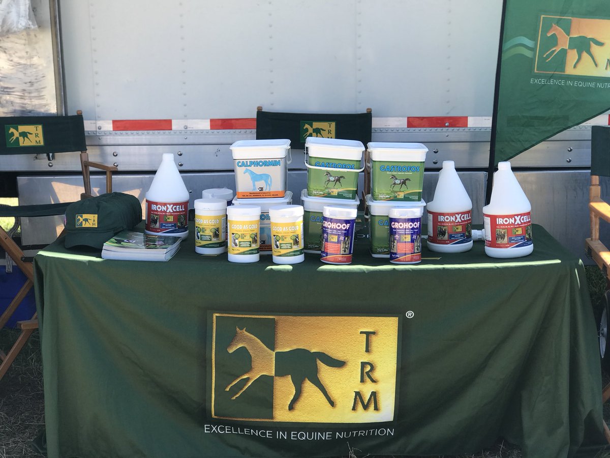 TRMAmerica's tweet photo. @TRMGabby is in Ocala this week! Stop by @FarmVet on location @HITSHorseShows Ocala @TRMNutrition #trmnutrition https://t.co/lupNxd7AE8