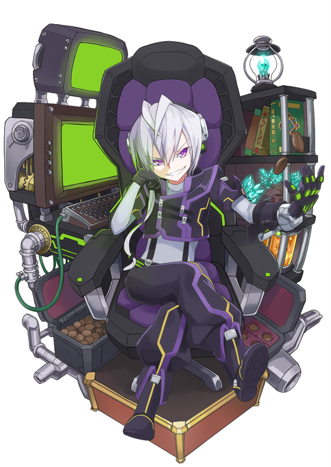 白髪キャラのtwitterイラスト検索結果 古い順