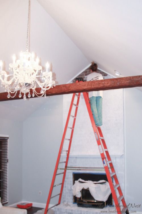 heatherednest's tweet photo. This is such an easy #DIY project once you get up enough nerve to pick up that #paintbrush !! All you need to know about #howto #whitewash or #paint your #fireplace at #home -->> https://t.co/kNXgItLHGg #fireplacemakeover #paintedbrick #tutorial #homeimprovement https://t.co/iQiOolhmyd