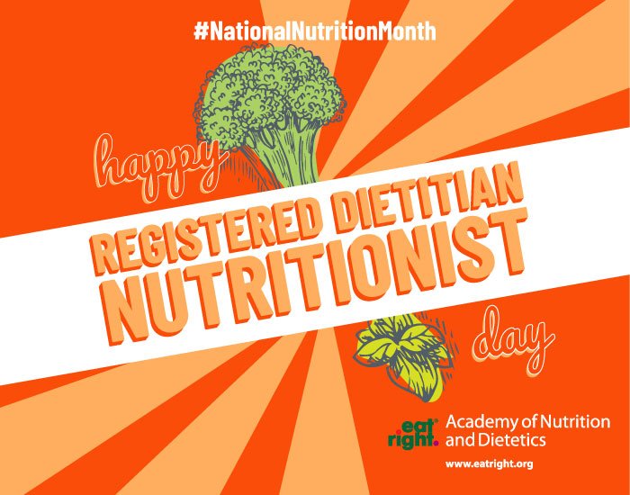 eatright's tweet image. It's #RDNDay! 🎉🎉 Celebrate by learning what a registered dietitian nutritionist can do for you: sm.eatright.org/RDcando #eatright #NationalNutritionMonth