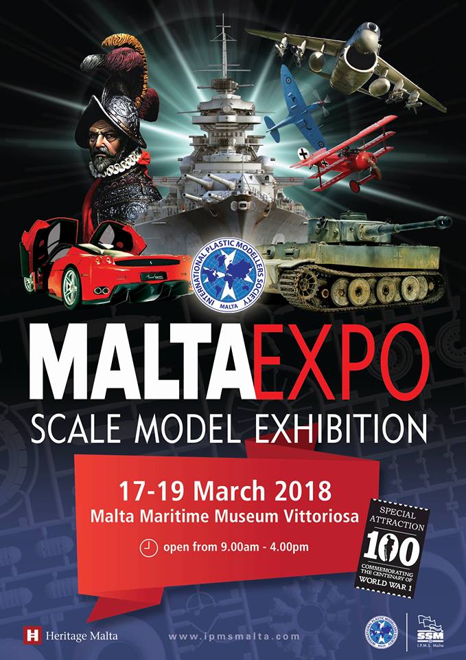 heritagemalta's tweet photo. Between Sat 17th & Mon 19th March admission to the #MaltaMaritimeMuseum will be reduced to β¬2. Museum will be hosting the #MaltaExpo #ScaleModelExhibition #ScaleModels #aircraft #ships #MilitaryVehicles #historical #fantasy #figures #cars #trucks https://t.co/cPxQcrk0LQ
