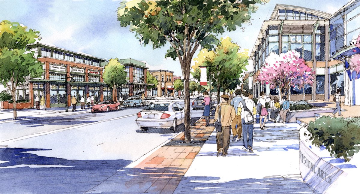 UDAStudio's tweet photo. #UDA Reflection - Midland Strategic Development Plan: Flashback to the early 2000’s and post-industrial Midland's downtown was empty. Today, the Main Street is a revitalized urban district of new educational uses.
#urbandesign #UDAstudio #UDAProcess #PublicProcess https://t.co/jZtIHzI7vs