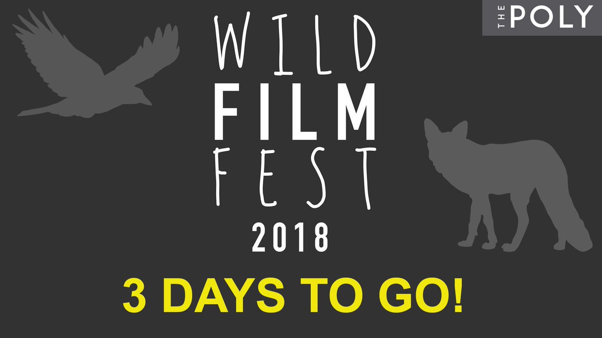 WildFilm_Fest's tweet photo. *Wild Film Fest 2018* - Only **3 DAYS** to go!

We invite students and the public to join us in Falmouth on the 17th March 2018 for a special evening celebrating fantastic student wildlife films and photographs.

Tickets available from The Poly website
https://t.co/dGYjbnFmAi https://t.co/OrnuAaDZ31