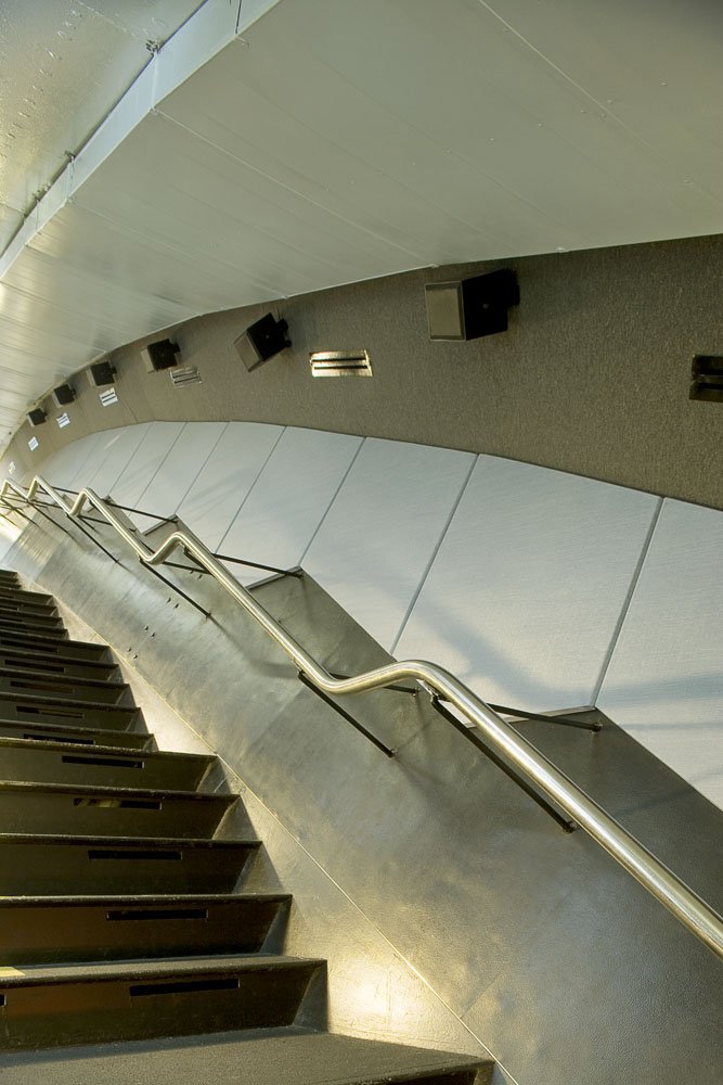 GSArchProducts's tweet photo. In honor of #314day, here is a photo of our acoustical panels installed inside the stairwell of the Gateway Arch! #stlproud #piday #pieday #arch https://t.co/tie6umVC4k
