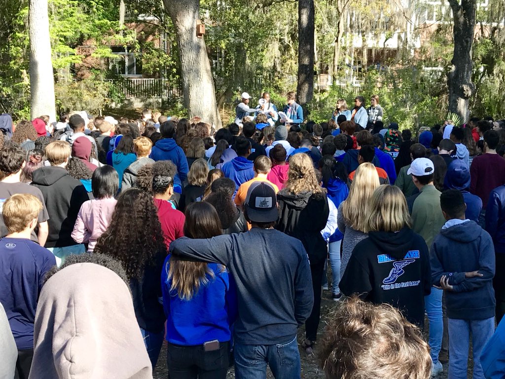 fundorf's tweet photo. Anyone complaining about kids these days hasn’t spent enough time with kids these days. 

We stand with our students. 

#NationalWalkoutDay #Enough https://t.co/6eFDK8cAjS
