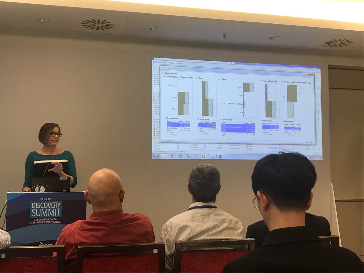 prismtc's tweet photo. “New features in JMP14 extend Virtual Join capabilities to use Row State Synchronisation to allow our tables to ‘talk’ to each other!” - SAS’s Kelci Miclaus on preparing your data for analysis. #JMPDiscoverySummit https://t.co/5F2OzAiORa