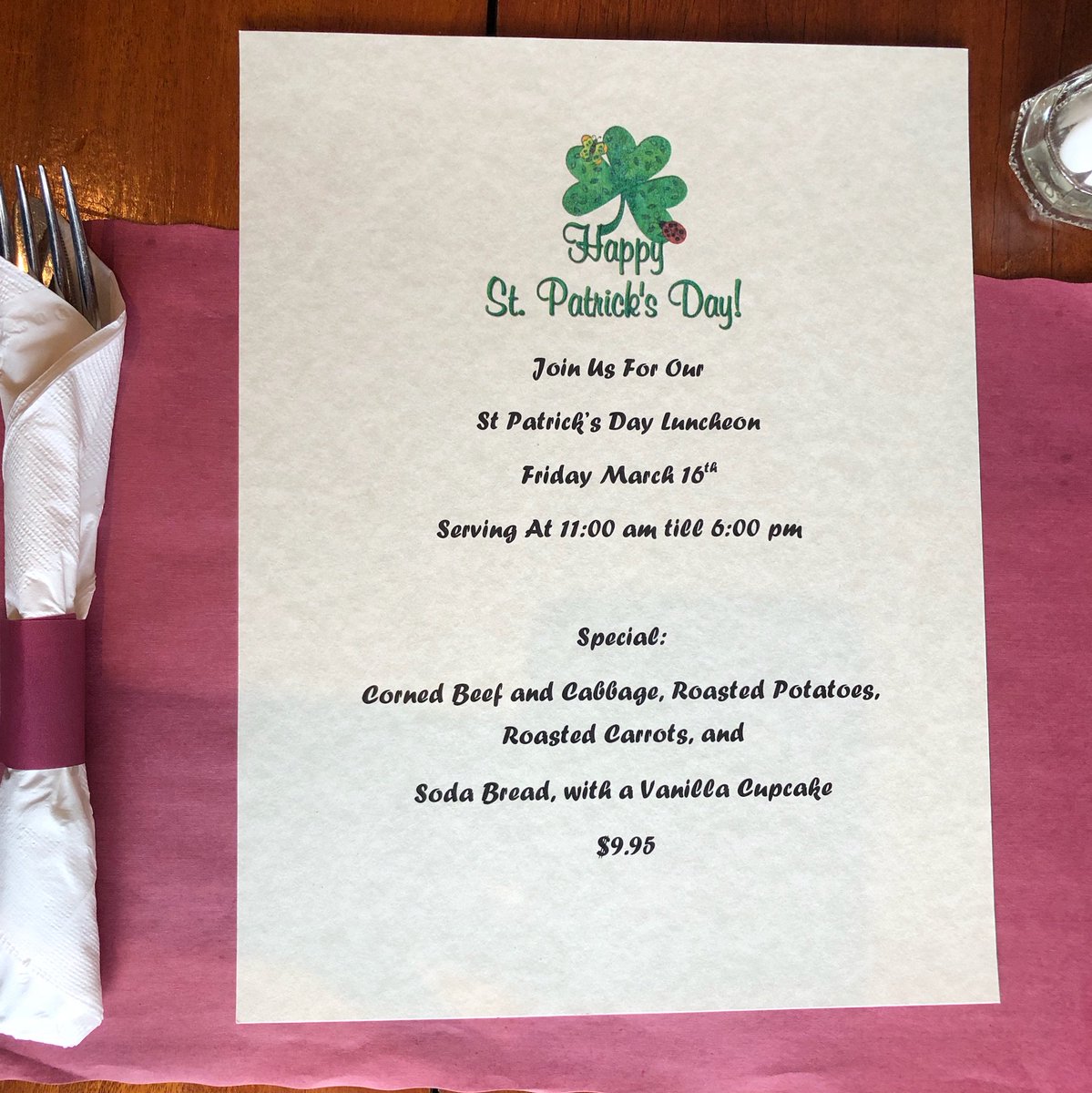 Heidelbergbread's tweet photo. Need lunch plans for Friday? Join us at Heidelberg Cafe in Herkimer, NY for our St. Patrick's Day Luncheon on Friday March 16th starting at 11 AM and ending at 6 PM (while supplies last). Bring a friend; We hope to see you there! #heidelbergcafe #cornedbeef https://t.co/N14Wy4DzPg