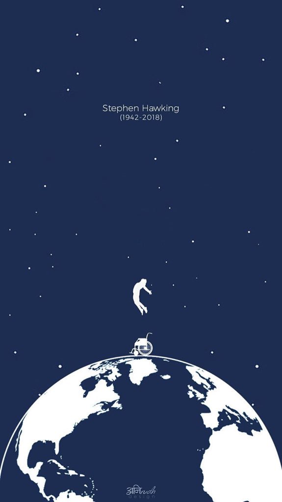 RaghdamSarhan's tweet photo. #RIP_stephen Hawking https://t.co/sjNrKA1Z4B