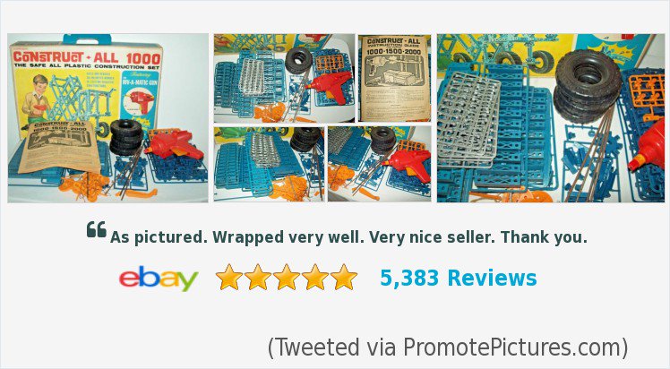 RETROSpidycents's tweet photo. #Vintage #1966 #TransogramToysandGames #CONSTRUCTALL1000 #BuildingSet UNUSED IN ORIGINAL BOX #Toys #Games #building #transogram #constructionset #rivamatic #toycollector #familyfun | eBay #transogram
https://t.co/9w1APoy4Dp
(Tweeted via https://t.co/ENDWJp7gxx) https://t.co/ZQFWkLWRmt