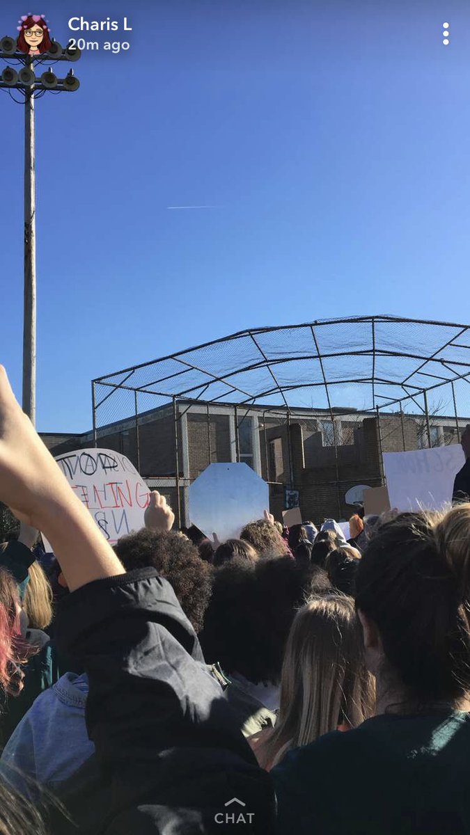 schlebler's tweet image. We vote next. We are worth more than your guns. #NationalSchoolWalkout