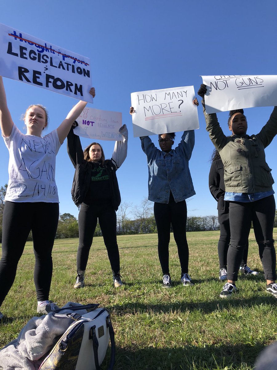 schlebler's tweet image. We vote next. We are worth more than your guns. #NationalSchoolWalkout