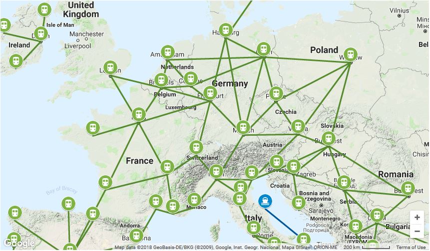 euro rail route map euro rail route map