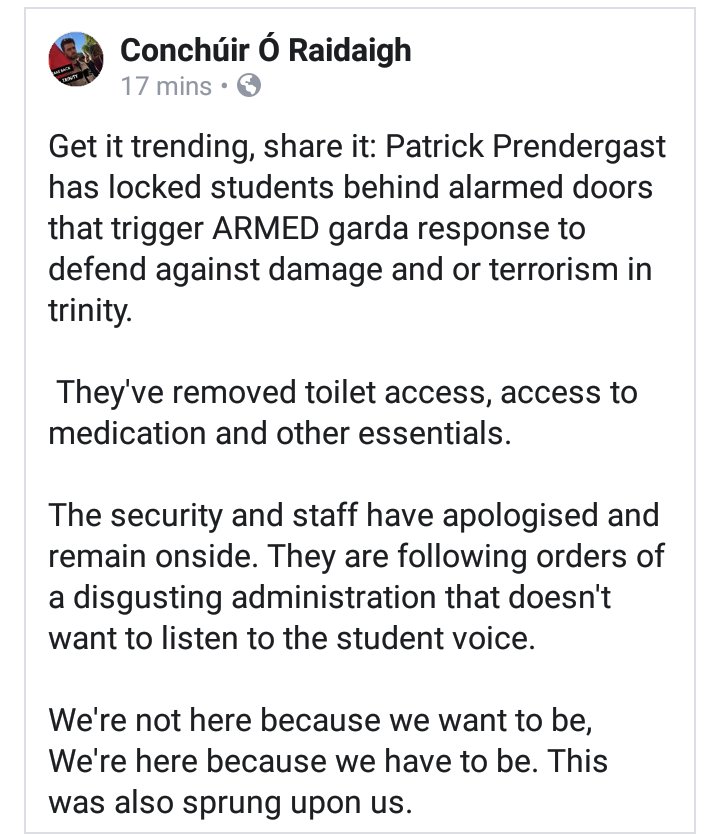 UPDATE FOR #TakeBackTrinity