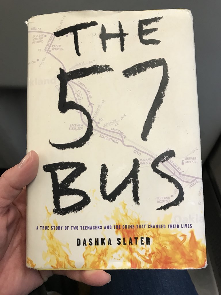 jenmkirch's tweet photo. Just finished #The57Bus by #dashkaslater. It’s one of the most moving and important books I’ve read. Do yourself a favor and read it—it will make you think about the way you think about people and the world. #gender #genderqueer #nonbinary #genderpronouns #reading #LGBTQ https://t.co/HXyyoaiJsz