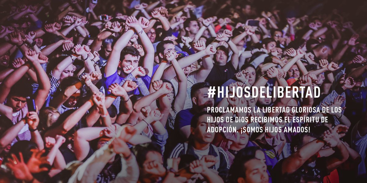 Declaramos un continente sin cadenas, y proclamamos la libertad gloriosa de los hijos de Dios. 
Vamos en contra a todo lo que ata al ser humano y que no le está permitiendo acercarse al creador. 
¡SOMOS HIJOS AMADOS! #AdoraAJesus #HijosDeLibertad