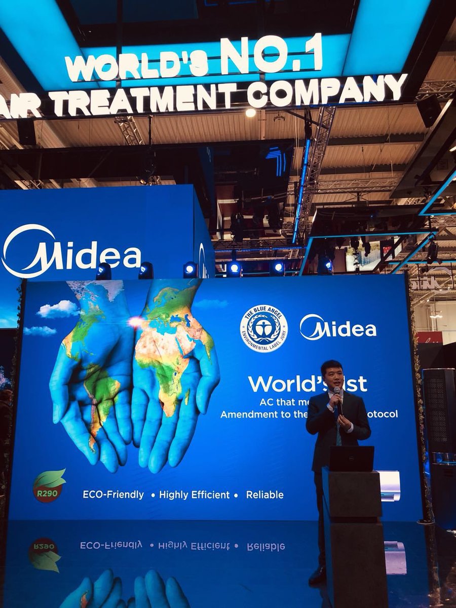 Midea Air Conditioners On Twitter Onlive Today Our R290 Residential Split System A C Is Highly Recognized From Blauerengel In Mce2018 Congrats