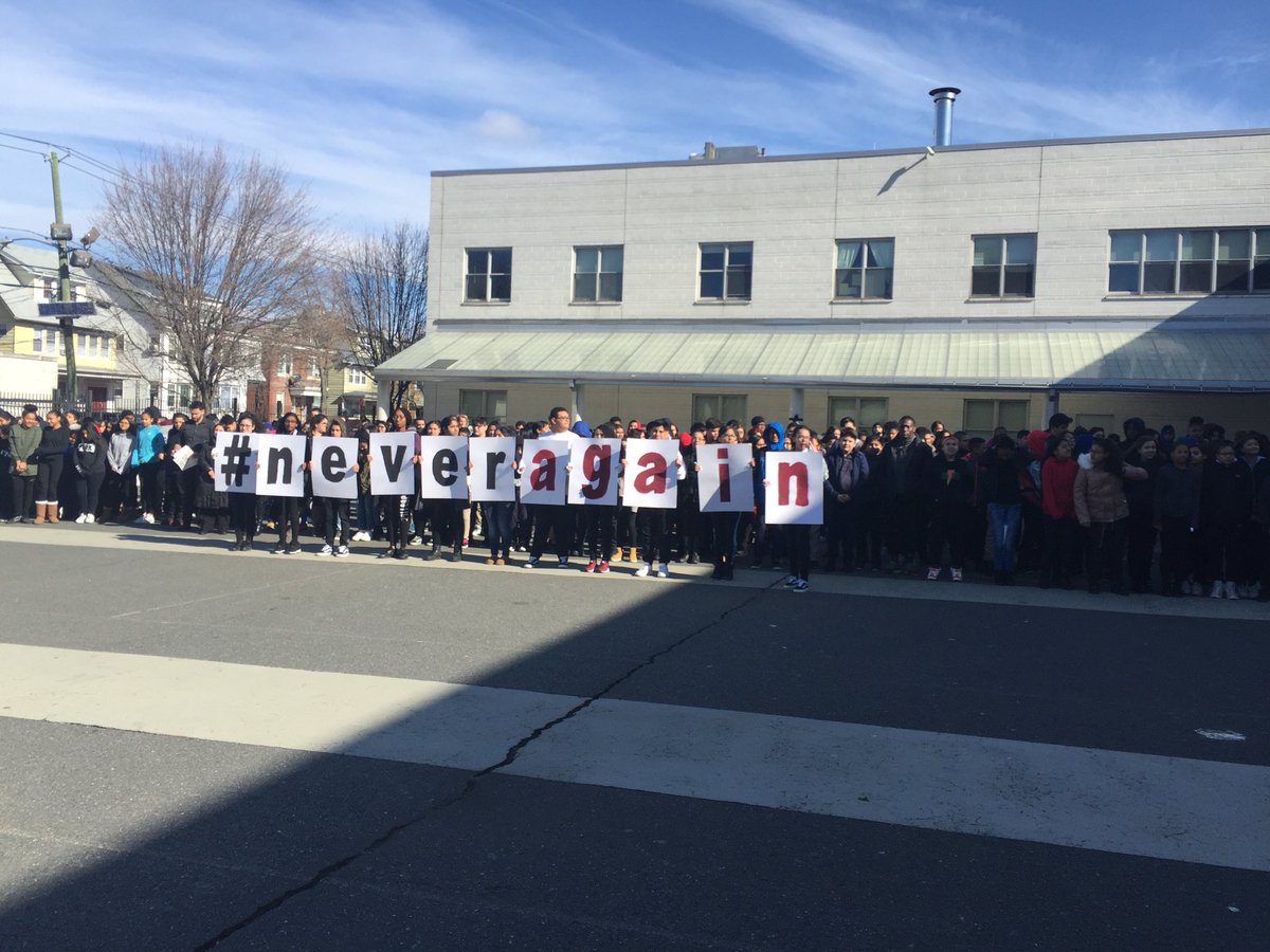 fassummerplus's tweet photo. #neveragain @ First Ave School Newark NJ 3/14/18 https://t.co/m1bekduaTG