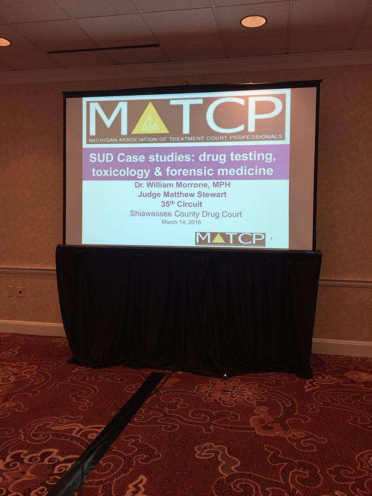 mmrick4's tweet photo. SUD Case studies presentation Judge Matt Stewart & Dr Wm Morrone & Team. @MIJudges @MISupremeCourt #Match2018 https://t.co/O6zwxXX0fs