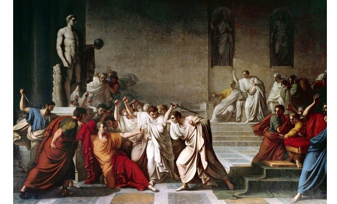 HistoryExtra's tweet image. #JuliusCaesar was assassinated #OnThisDay in 44 BC bit.ly/DeathOfCaesar #Caesar #Romans #IdesOfMarch #OTD