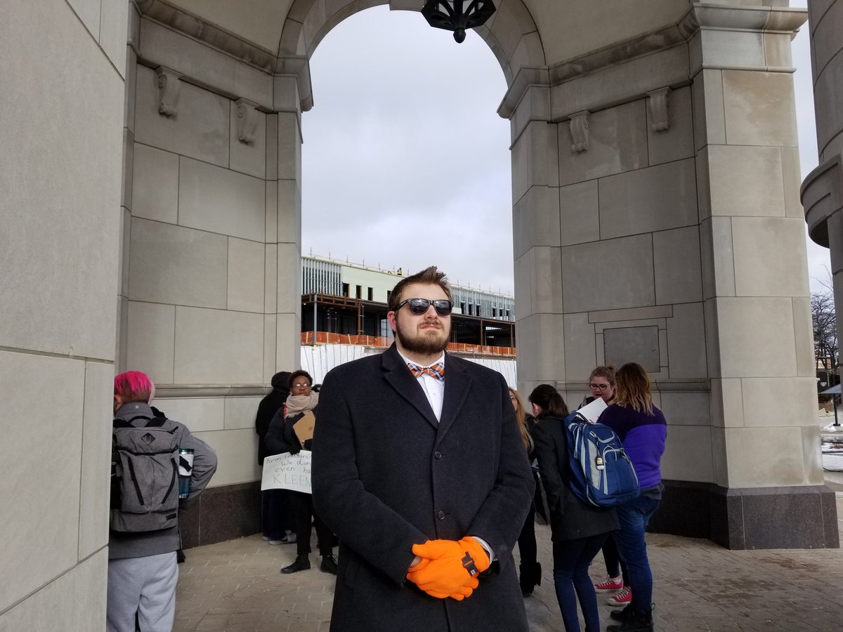 CooperforMI's tweet photo. It was great to see so many students come out to remember the victims of the Parkland massacre and take a stand for common sense gun control, despite the bitter cold.
I encourage the state house to vote no on allowing guns in public areas.
#nationalstudentwalkout #KC4MI https://t.co/JBJVXyN9p5