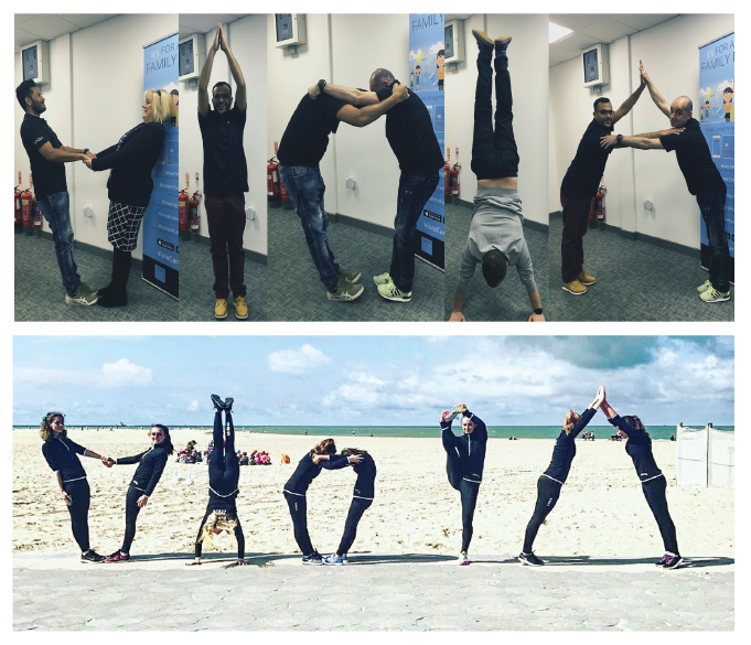 Everyone in the office has been getting into <a href="/GbrViola/">TeamViolaGBR</a> 's spirits! What do you think of our effort? 🤸‍♂️ #baiscallyidentical #ViolaFamily