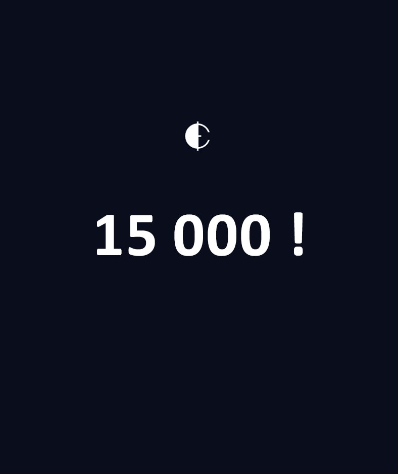 Eracoin_app's tweet photo. We reached another milestone: 15k users! Thank you all! #eracoin #15k https://t.co/HBRJARoqe8