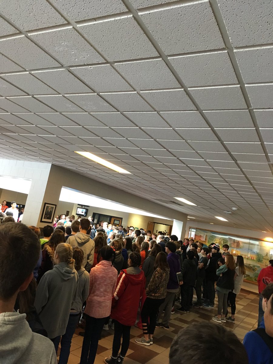 So proud of these students for their peaceful support. Thank you to a district and to families that, together, help build a culture of love.