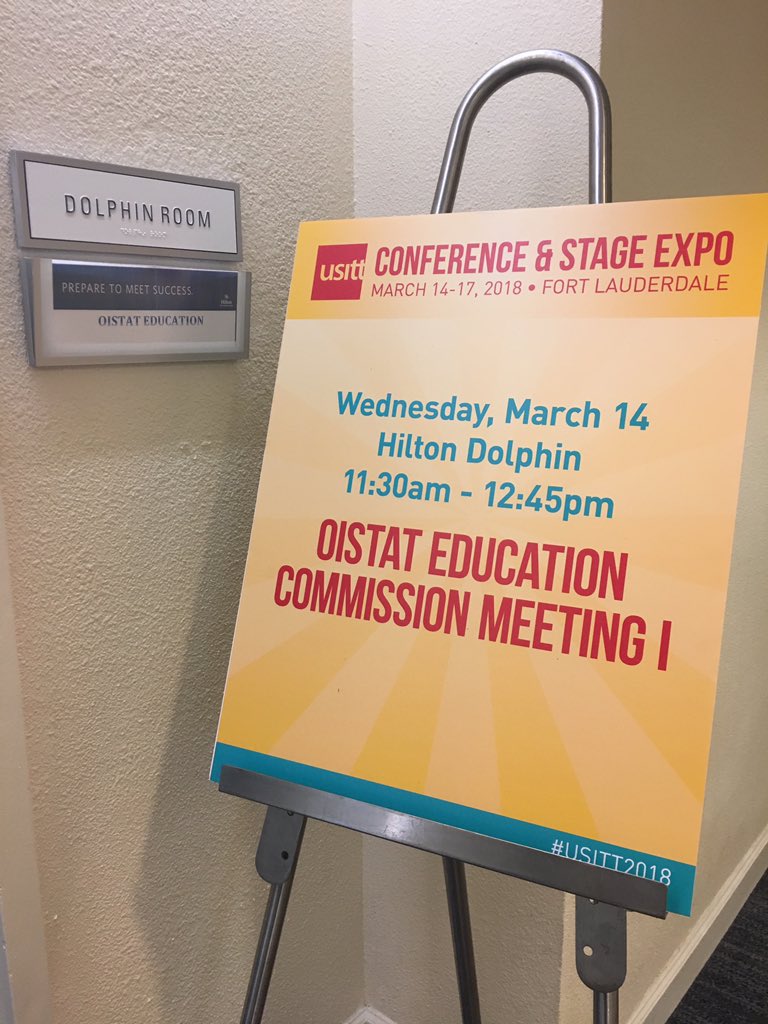 OISTAT's tweet image. OISTAT Education commission Meeting, today 11:30-12:45 at the dolphin meeting room on the 2f of Hilton! First meeting in  #usitt2018 See you soon!
